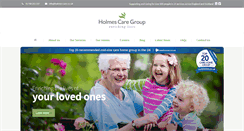 Desktop Screenshot of holmes-care.co.uk